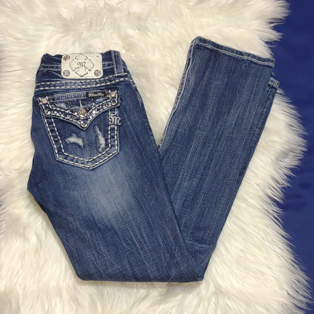 Miss Me Slim Bootcut Jeans size 26 - Picture 6 of 11